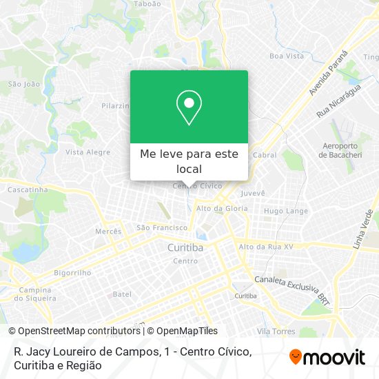 R. Jacy Loureiro de Campos, 1 - Centro Cívico mapa