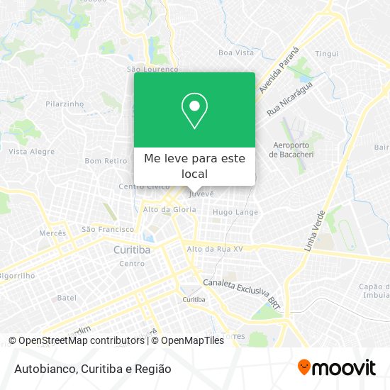 Autobianco mapa