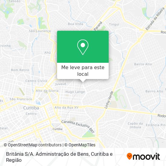 Britânia S / A. Administração de Bens mapa