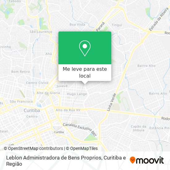 Leblon Administradora de Bens Proprios mapa