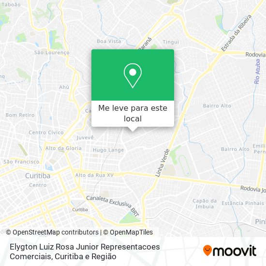 Elygton Luiz Rosa Junior Representacoes Comerciais mapa