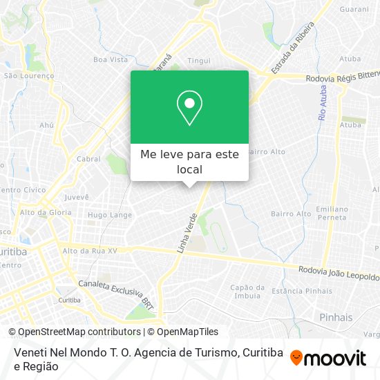 Veneti Nel Mondo T. O. Agencia de Turismo mapa