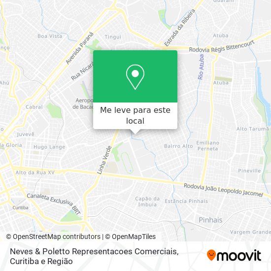 Neves & Poletto Representacoes Comerciais mapa