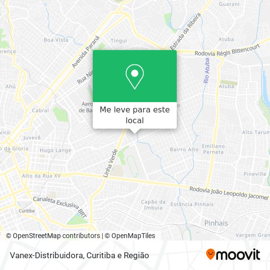 Vanex-Distribuidora mapa