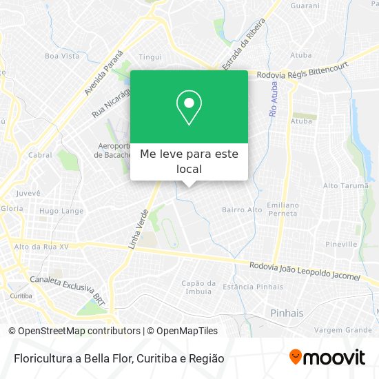 Floricultura a Bella Flor mapa