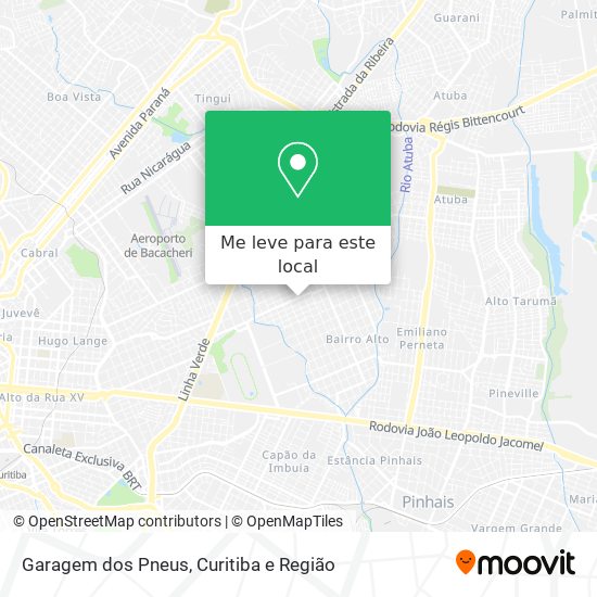 Garagem dos Pneus mapa