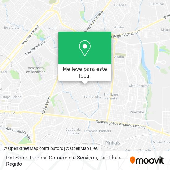Pet Shop Tropical Comércio e Serviços mapa