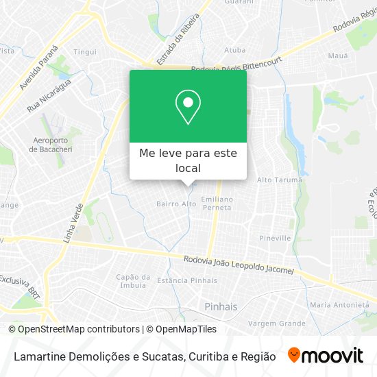 Lamartine Demolições e Sucatas mapa