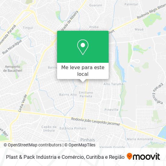 Plast & Pack Indústria e Comércio mapa
