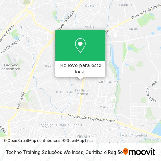 Techno Training Soluções Wellness mapa