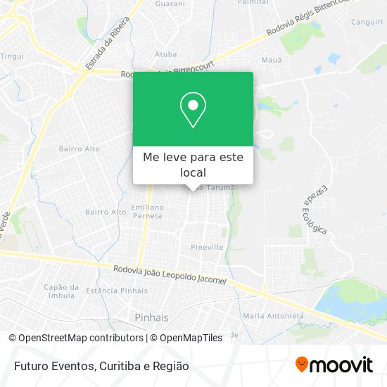 Futuro Eventos mapa