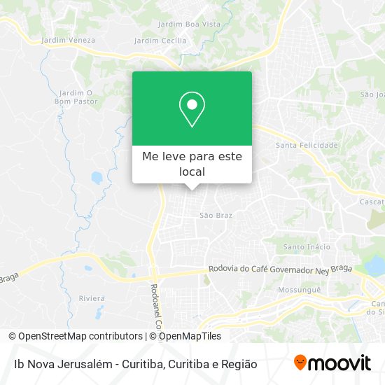 Ib Nova Jerusalém - Curitiba mapa