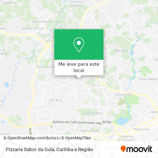 Pizzaria Sabor da Gula mapa