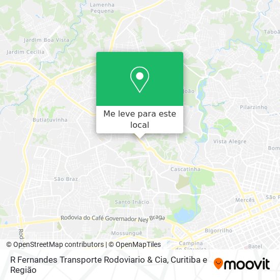 R Fernandes Transporte Rodoviario & Cia mapa