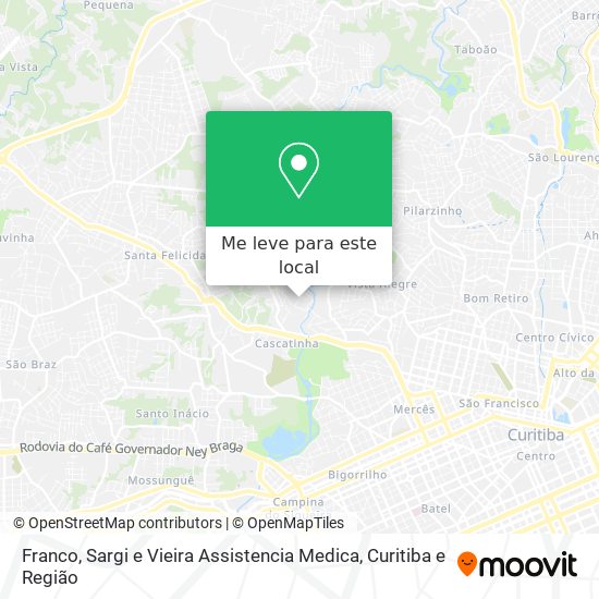 Franco, Sargi e Vieira Assistencia Medica mapa