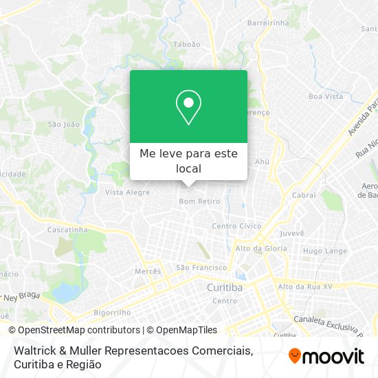 Waltrick & Muller Representacoes Comerciais mapa
