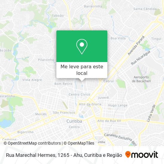 Rua Marechal Hermes, 1265 - Ahu mapa