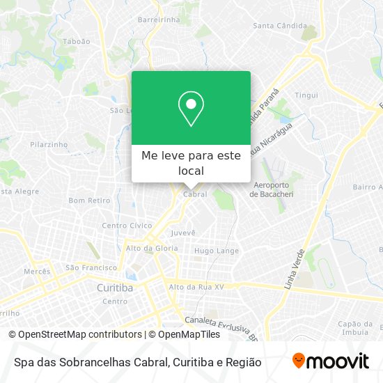 Spa das Sobrancelhas Cabral mapa