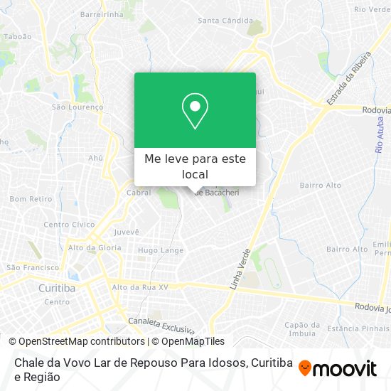 Chale da Vovo Lar de Repouso Para Idosos mapa