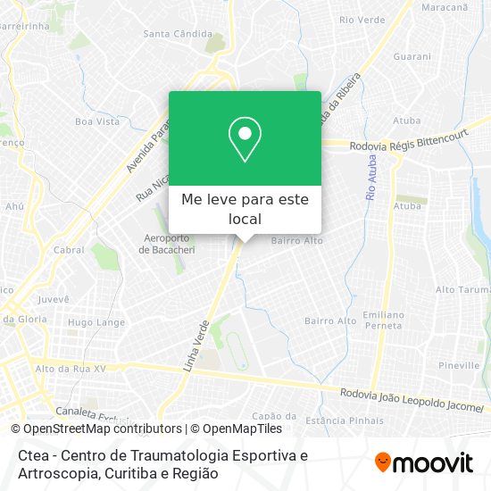 Ctea - Centro de Traumatologia Esportiva e Artroscopia mapa