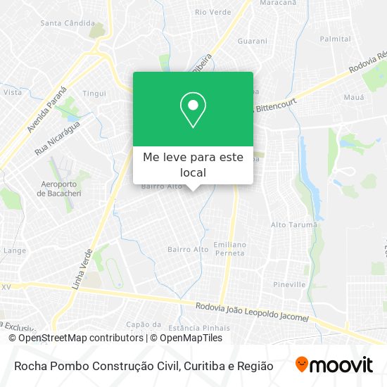 Rocha Pombo Construção Civil mapa