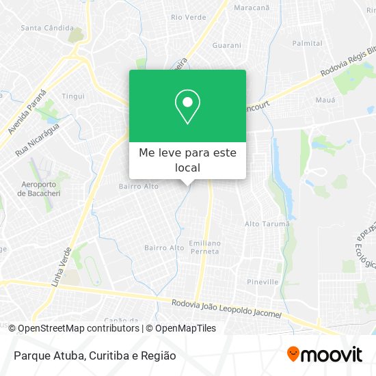 Parque Atuba mapa