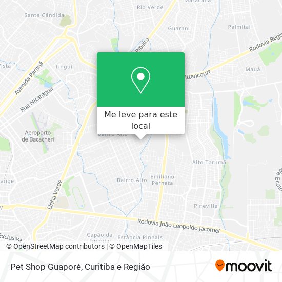 Pet Shop Guaporé mapa