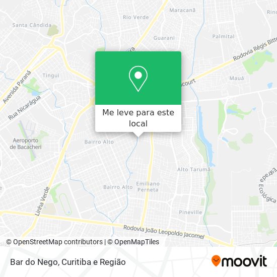 Bar do Nego mapa