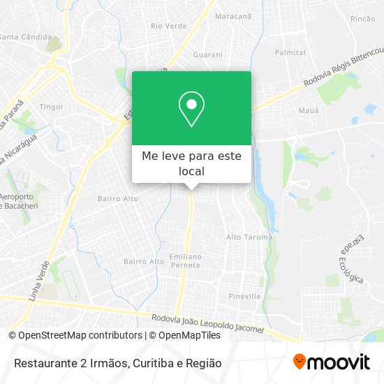 Restaurante 2 Irmãos mapa