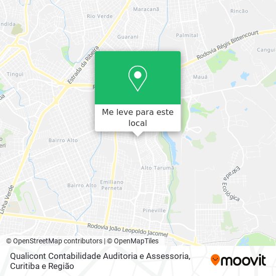 Qualicont Contabilidade Auditoria e Assessoria mapa