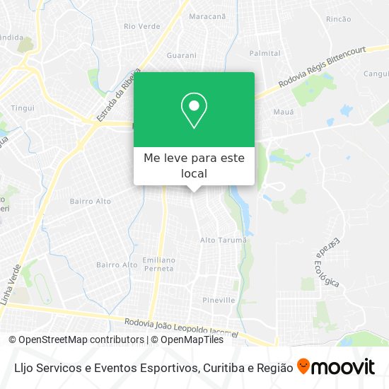 Lljo Servicos e Eventos Esportivos mapa