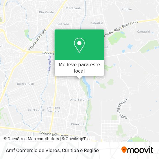Amf Comercio de Vidros mapa