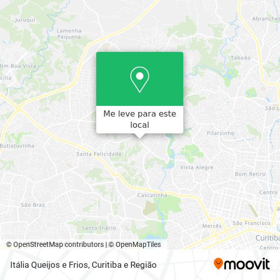 Itália Queijos e Frios mapa