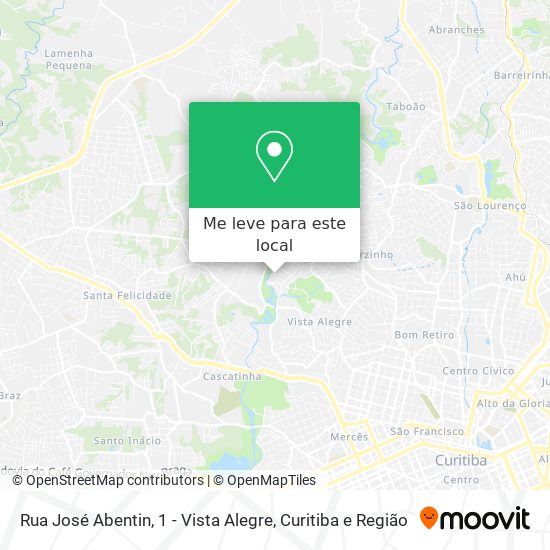 Rua José Abentin, 1 - Vista Alegre mapa