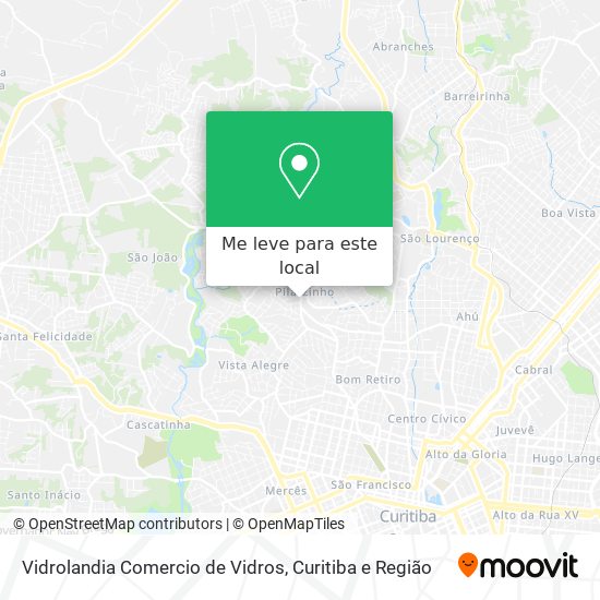 Vidrolandia Comercio de Vidros mapa