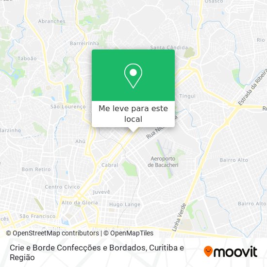 Crie e Borde Confecções e Bordados mapa