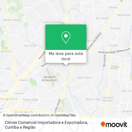 Climax Comercial Importadora e Exportadora mapa