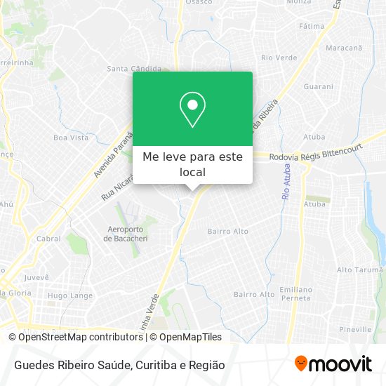 Guedes Ribeiro Saúde mapa