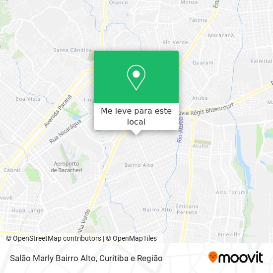 Salão Marly Bairro Alto mapa