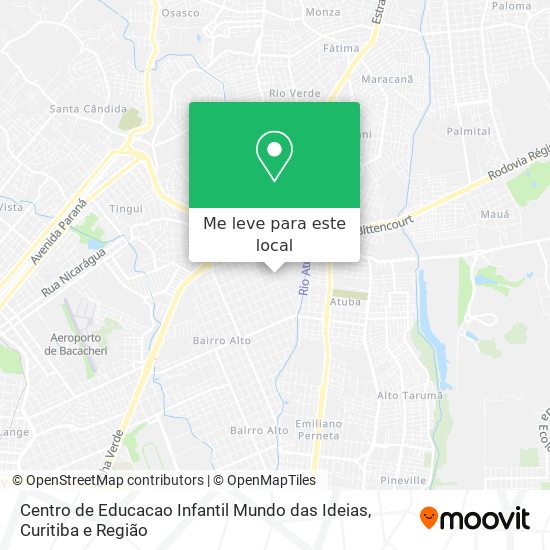 Centro de Educacao Infantil Mundo das Ideias mapa