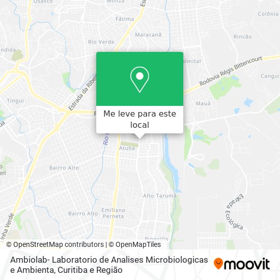 Ambiolab- Laboratorio de Analises Microbiologicas e Ambienta mapa