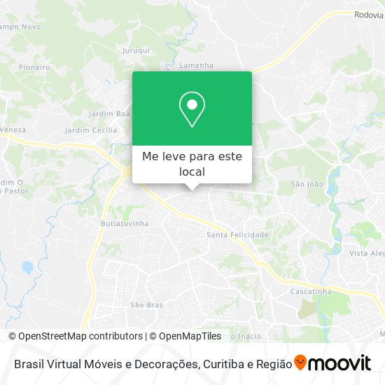 Brasil Virtual Móveis e Decorações mapa