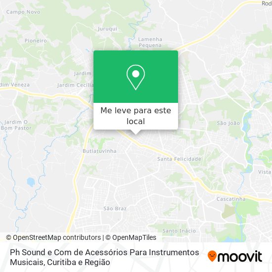 Ph Sound e Com de Acessórios Para Instrumentos Musicais mapa