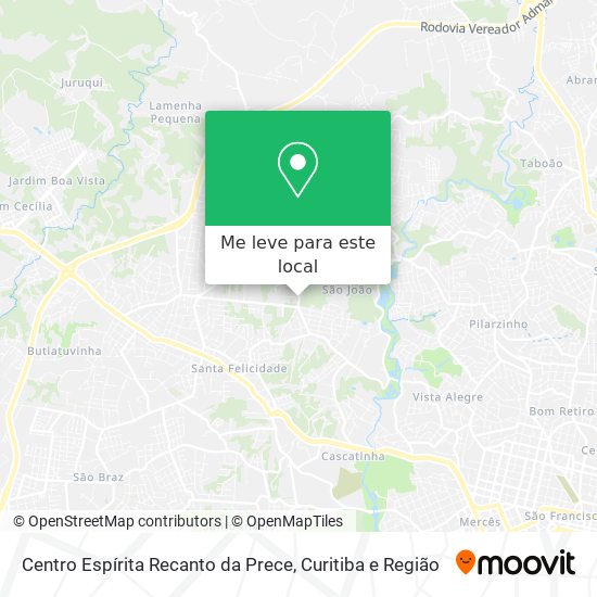 Centro Espírita Recanto da Prece mapa