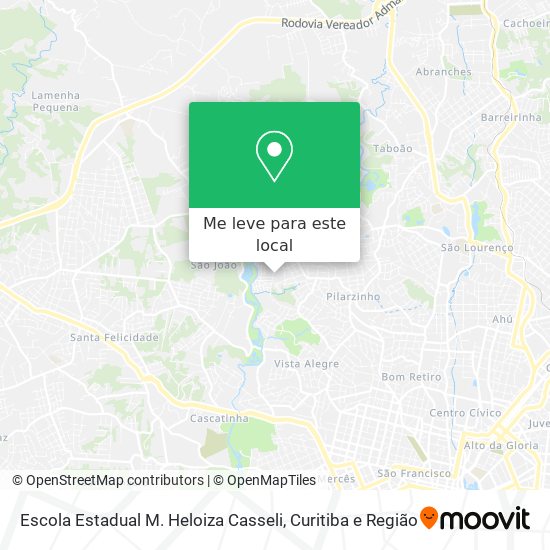 Escola Estadual M. Heloiza Casseli mapa