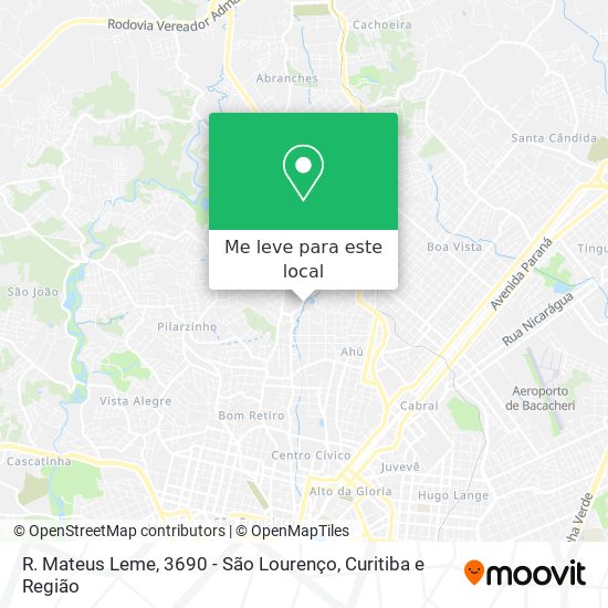R. Mateus Leme, 3690 - São Lourenço mapa
