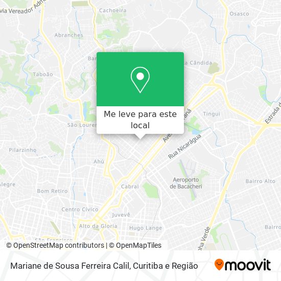 Mariane de Sousa Ferreira Calil mapa