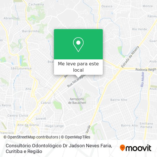 Consultório Odontológico Dr Jadson Neves Faria mapa