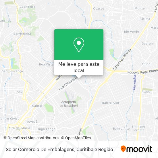 Solar Comercio De Embalagens mapa