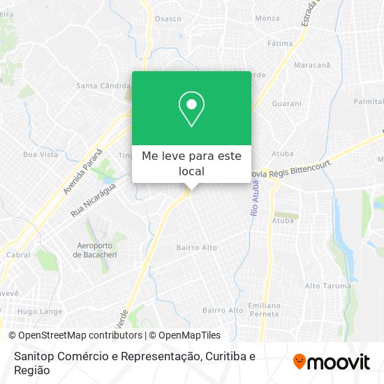 Sanitop Comércio e Representação mapa